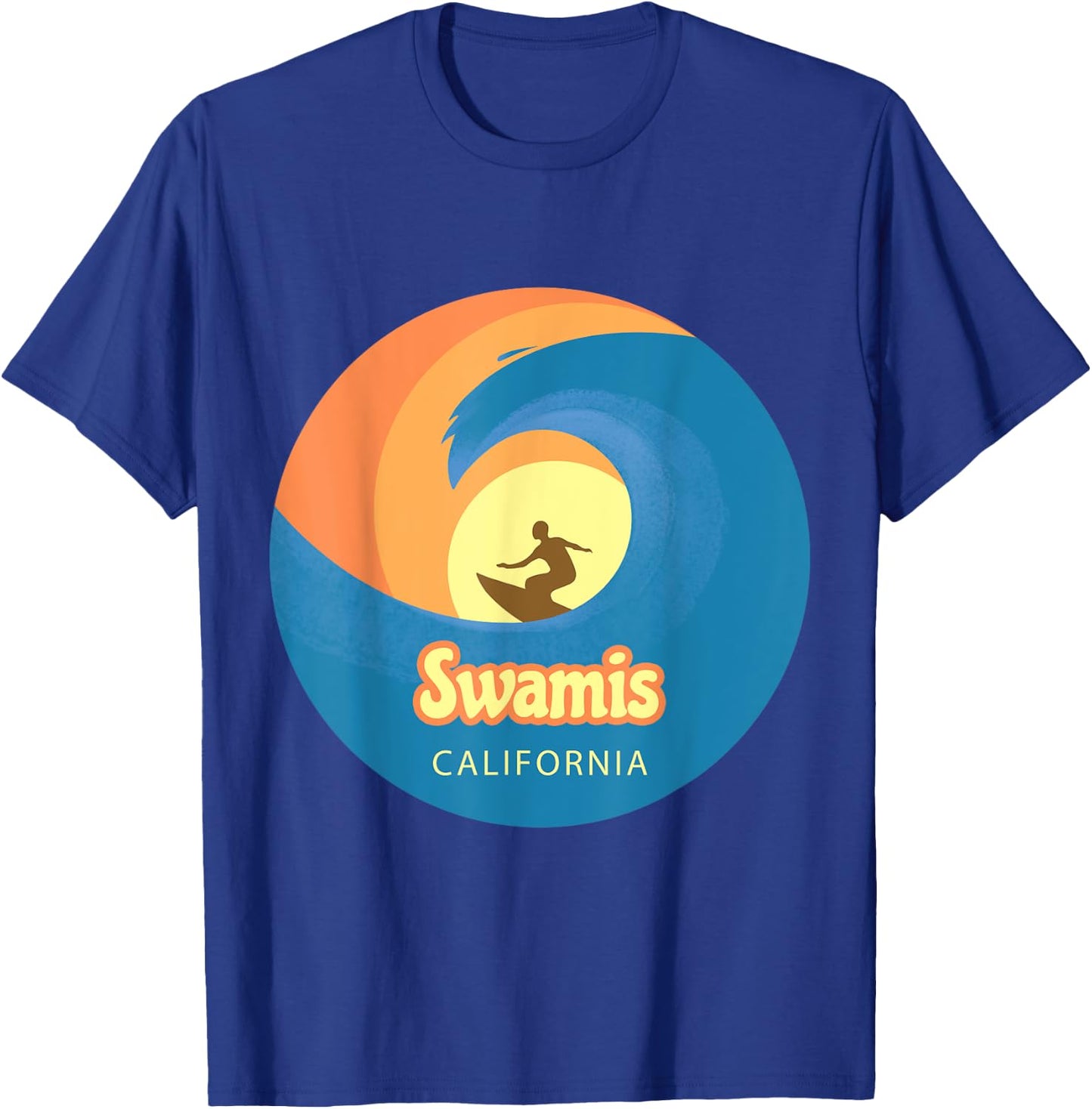 Swamis California surfing T-Shirt - T-Shirt | Royal
