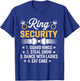 Ring Security Wedding Party Funny Ring Bearer T-Shirt - T-Shirt | Royal