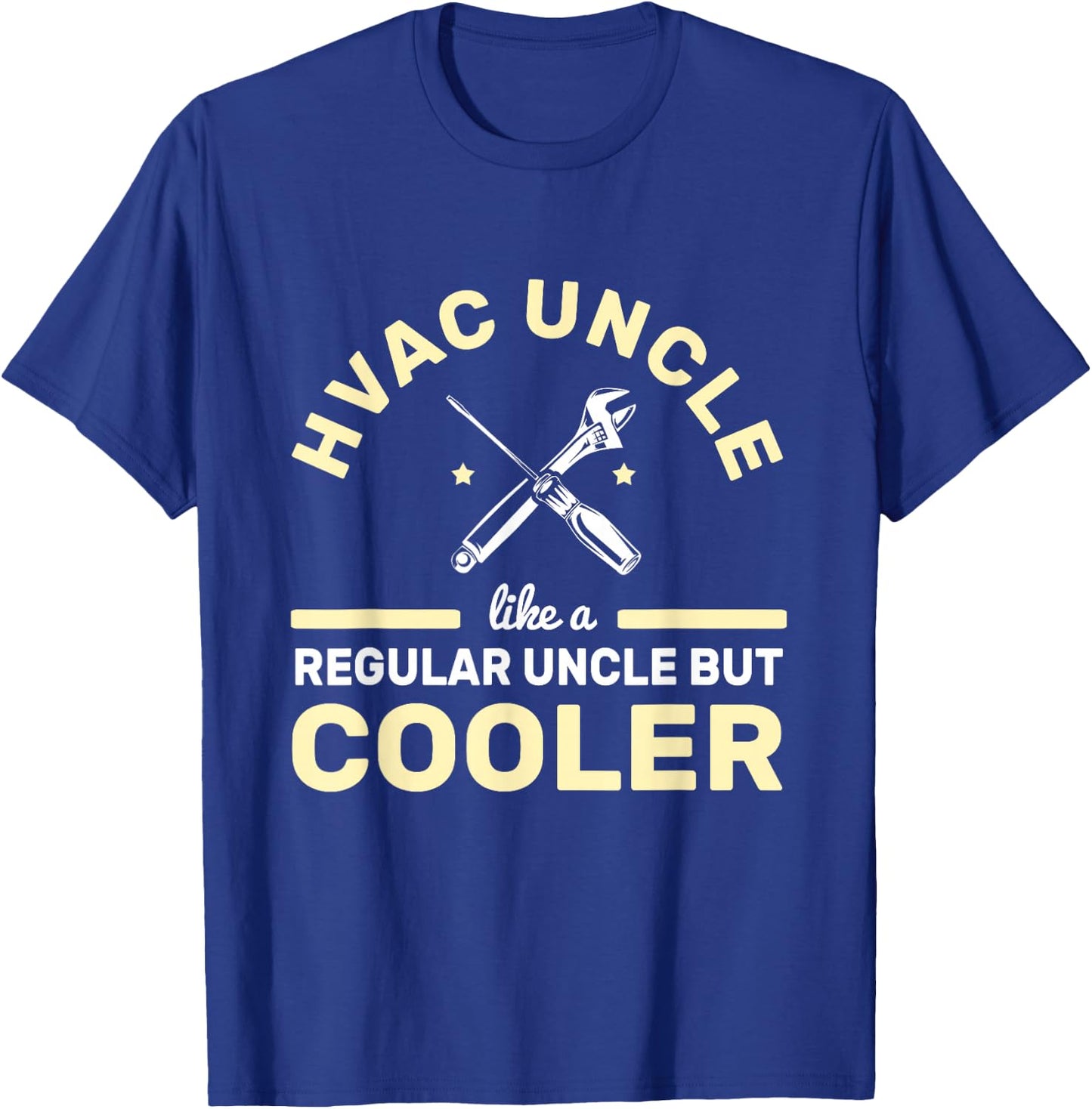 HVAC Uncle Like Regular But Cooler Ventilation HVAC T-Shirt - T-Shirt | Royal