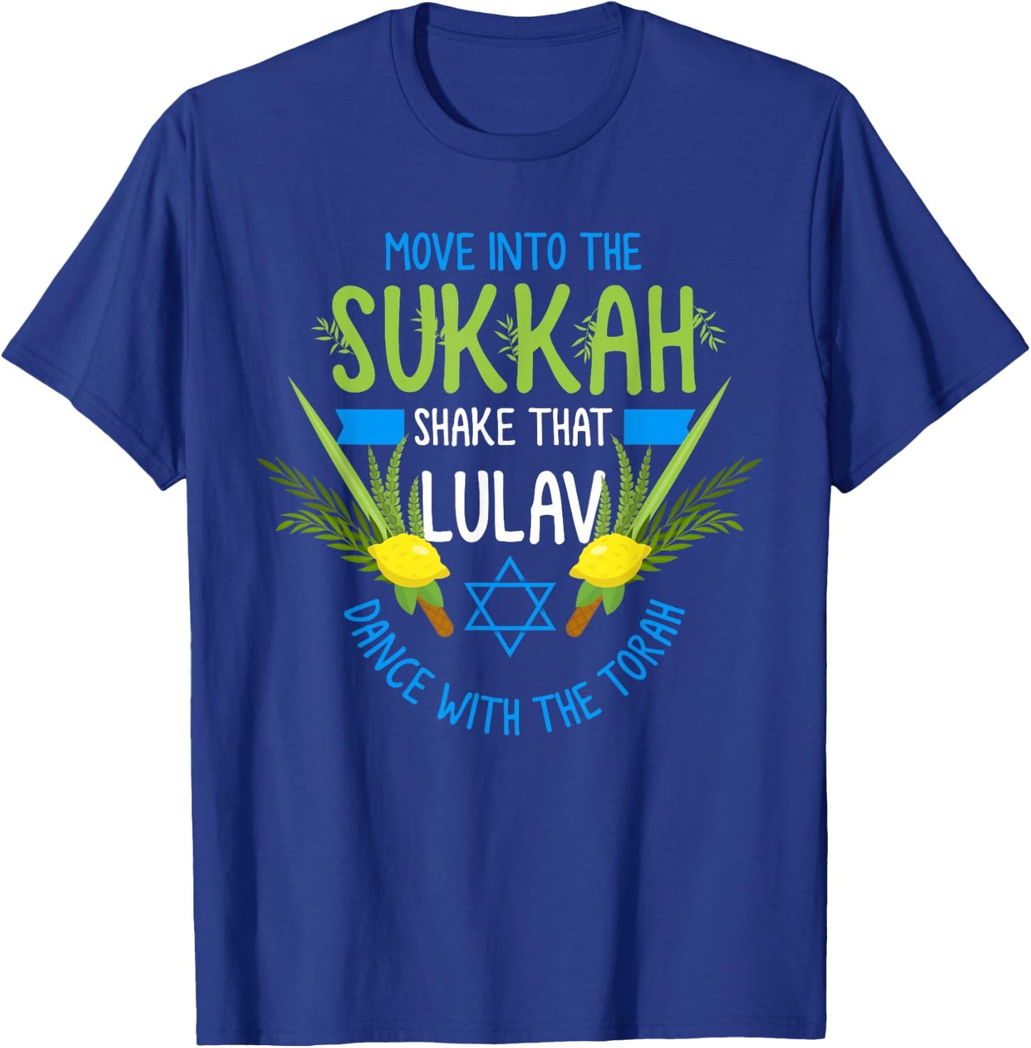 Feast of Tabernacles with Lulav and Etrog or Sukkot T-Shirt - T-Shirt | Royal