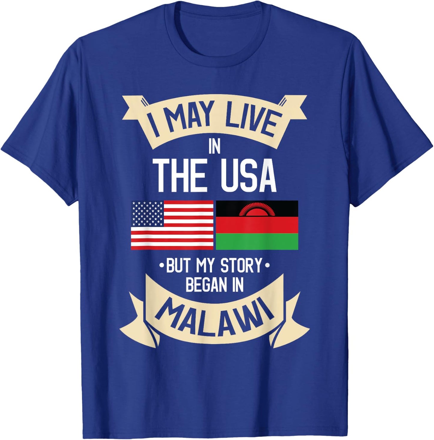 Malawian Malawi Flag Gift People from Malawi T-Shirt - T-Shirt | Royal