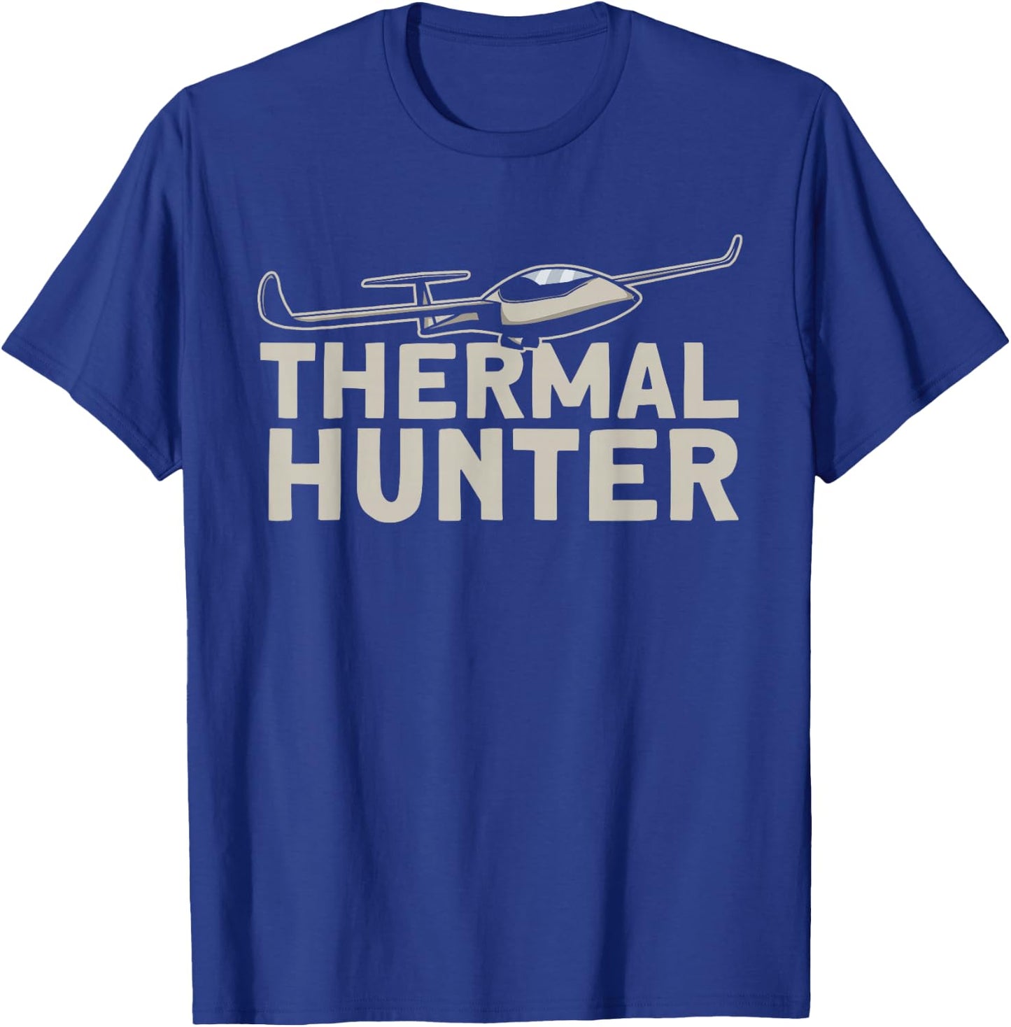 Thermal Hunter Flying Sailplane T-Shirt - T-Shirt | Royal