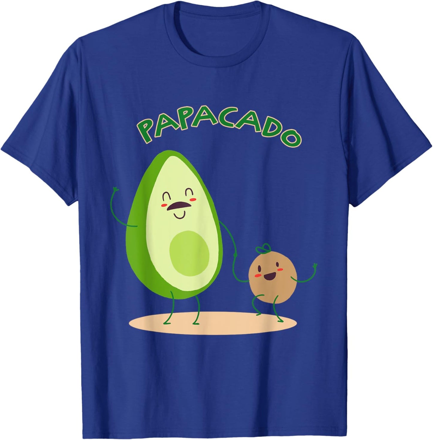 Papacado Cute Avocado Dad Father Love T-Shirt - T-Shirt | Royal
