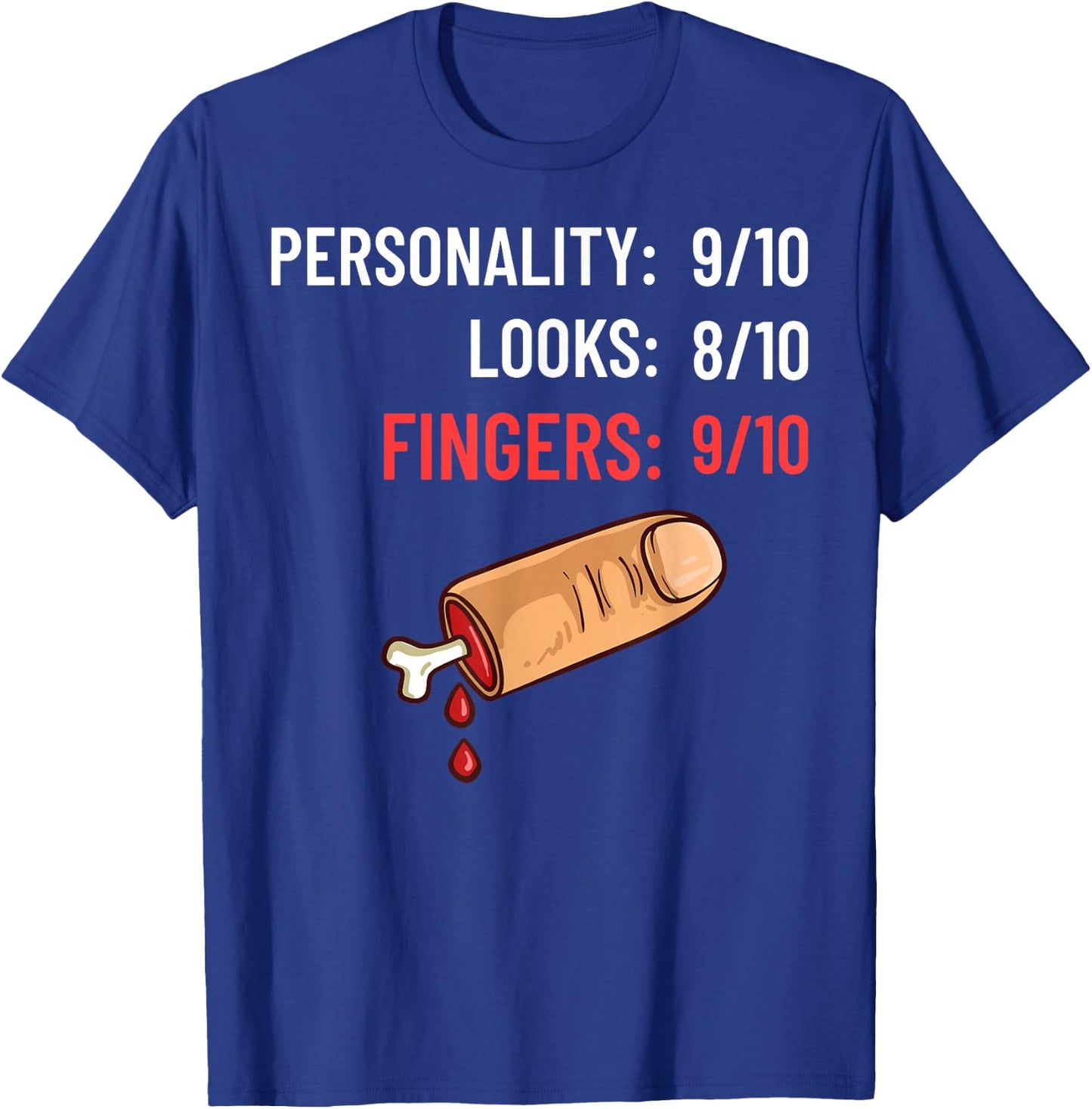 Missing Finger Prosthetic Amputation Recovery T-Shirt - T-Shirt | Royal