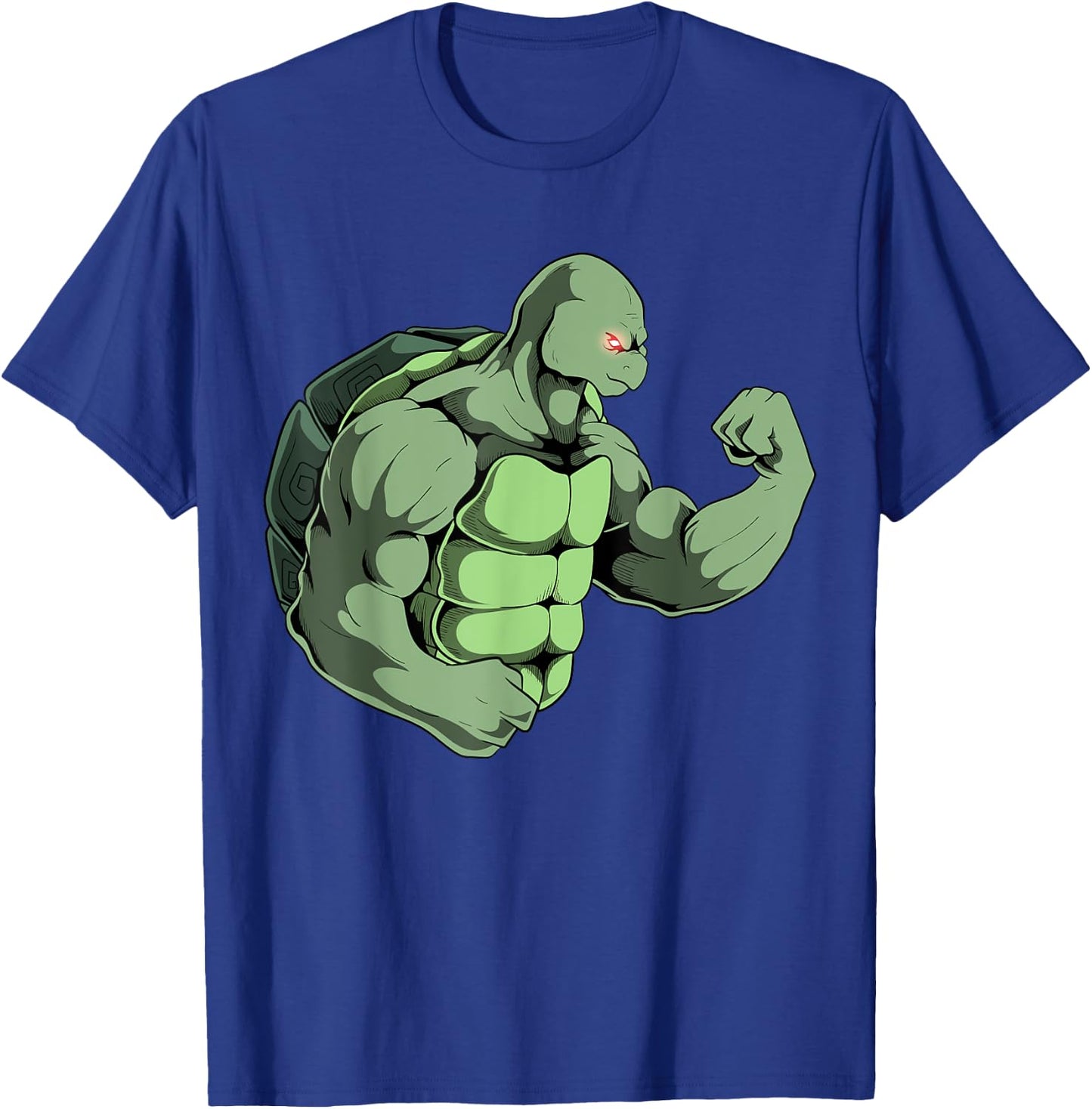 Tortoise Turtle Powerlifter Strongman Weightlifting Workout T-Shirt - T-Shirt | Royal