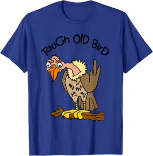 Smileteesfunny Funny Tough Old Bird Buzzard Cartoon T-Shirt - T-Shirt | Royal