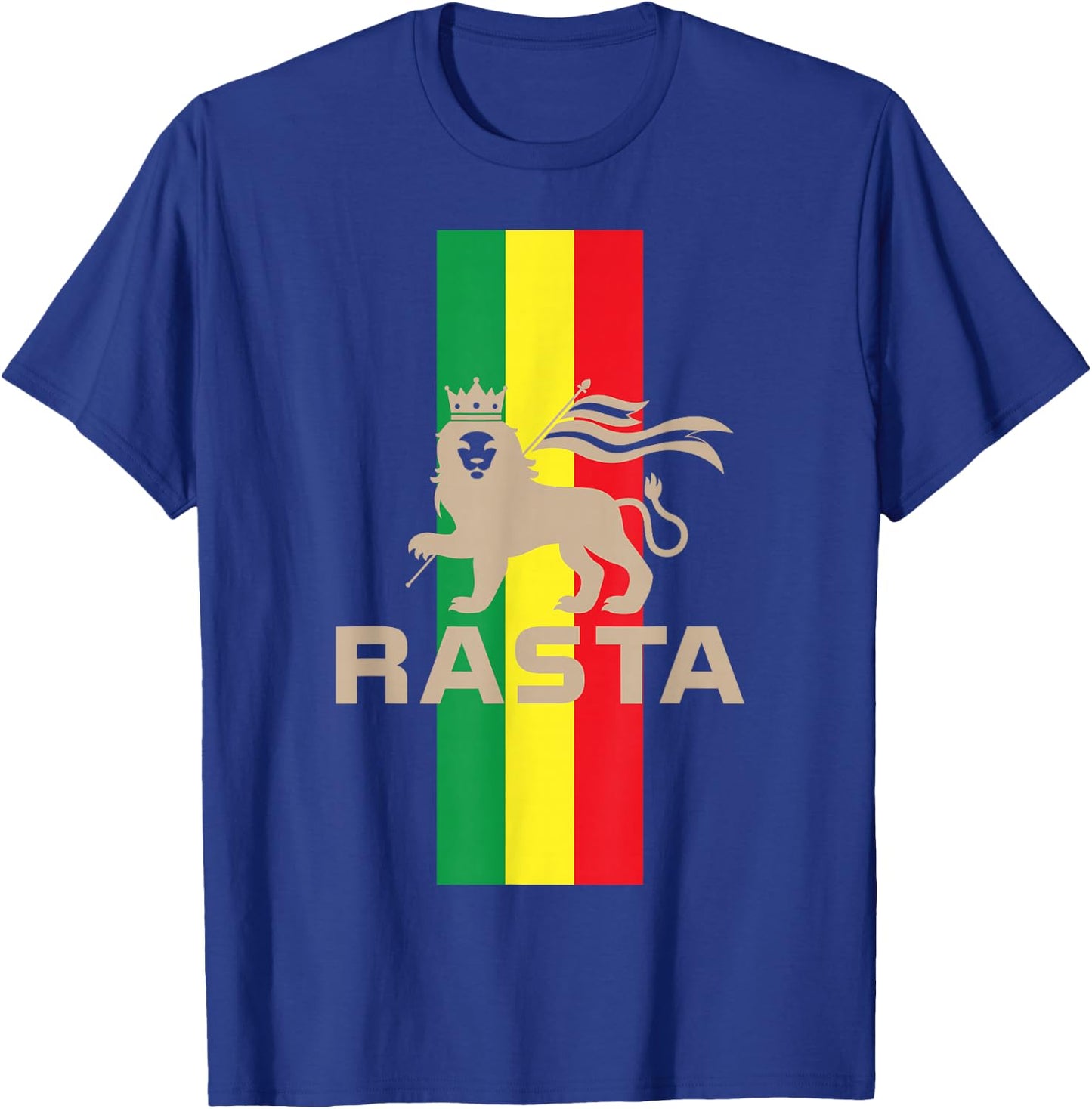 Lion of Judah Judah Rasta Rastafari Reggae T-Shirt - T-Shirt | Royal