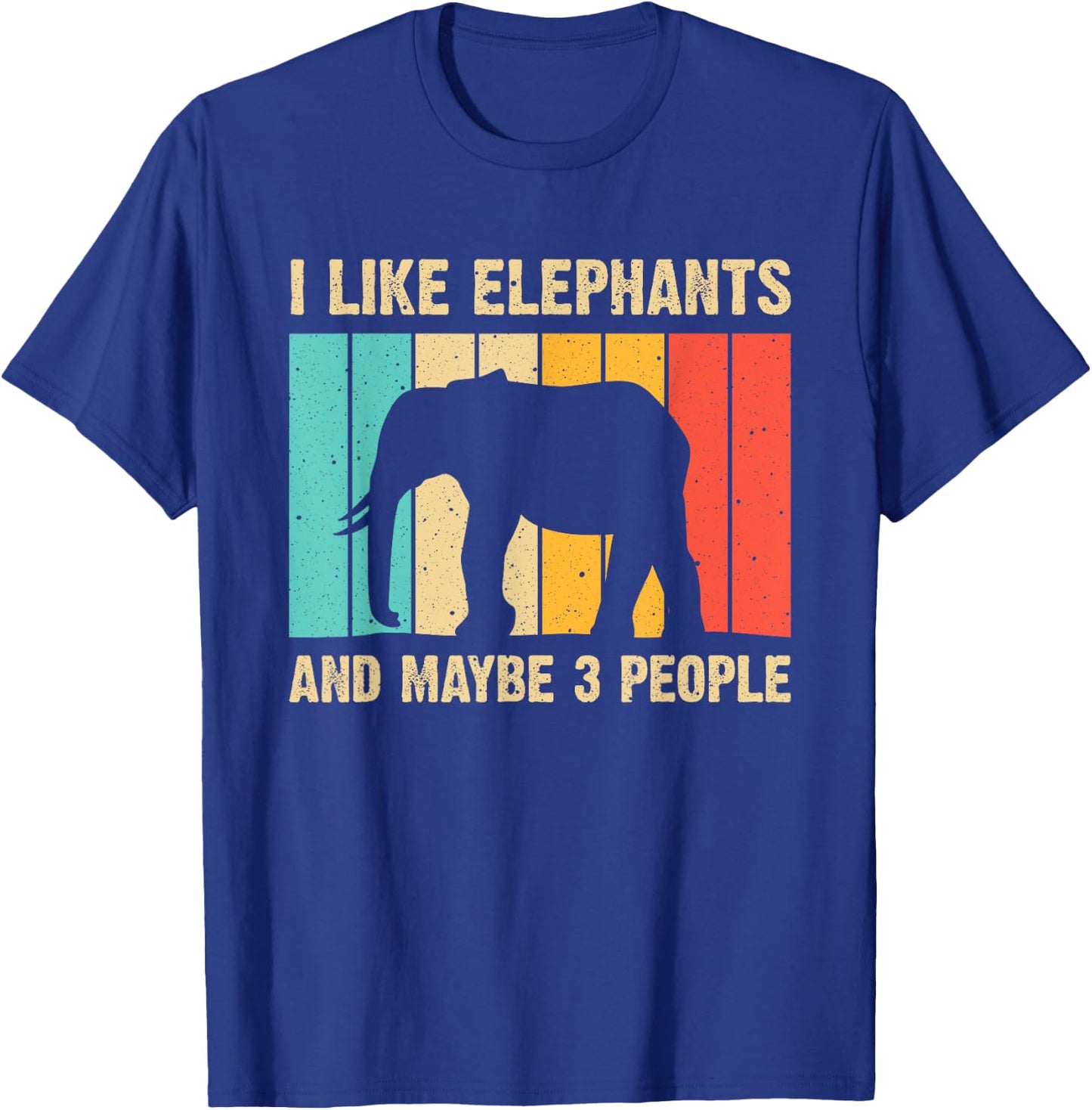 Funny Elephant Design Men Women Boys Girls Elephant Lover T-Shirt - T-Shirt | Royal