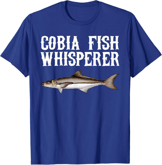 Cobia Whisperer Funny Fish Lover T-Shirt - T-Shirt | Royal