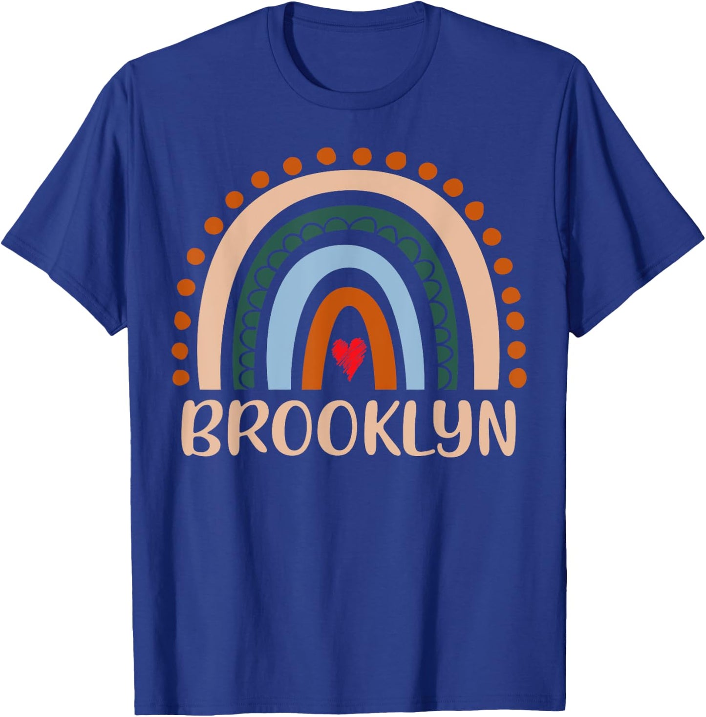 Brooklyn Name Personalized Funny Women Rainbow Brooklyn T-Shirt - T-Shirt | Royal