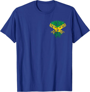 Jamaica Jamaican Roots Flag Tropical Lion Head Proud T-Shirt - T-Shirt | Royal