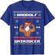 Brodolf The Red Nose Gainzdeer Gym Ugly Christmas Sweater T-Shirt - T-Shirt | Royal