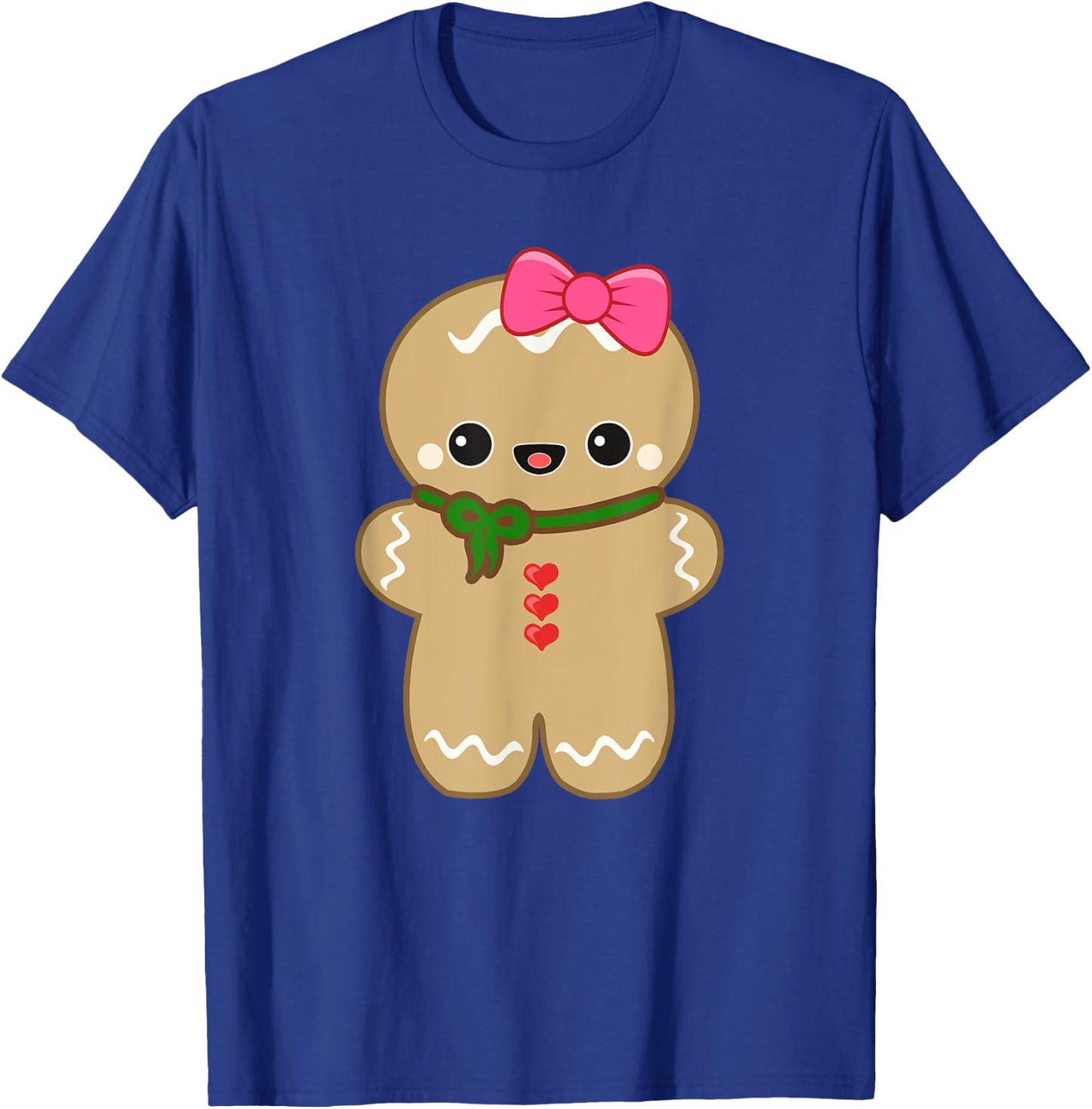 Funny Christmas Cookie Gingerbread Cute Girl Women kids Gift T-Shirt - T-Shirt | Royal