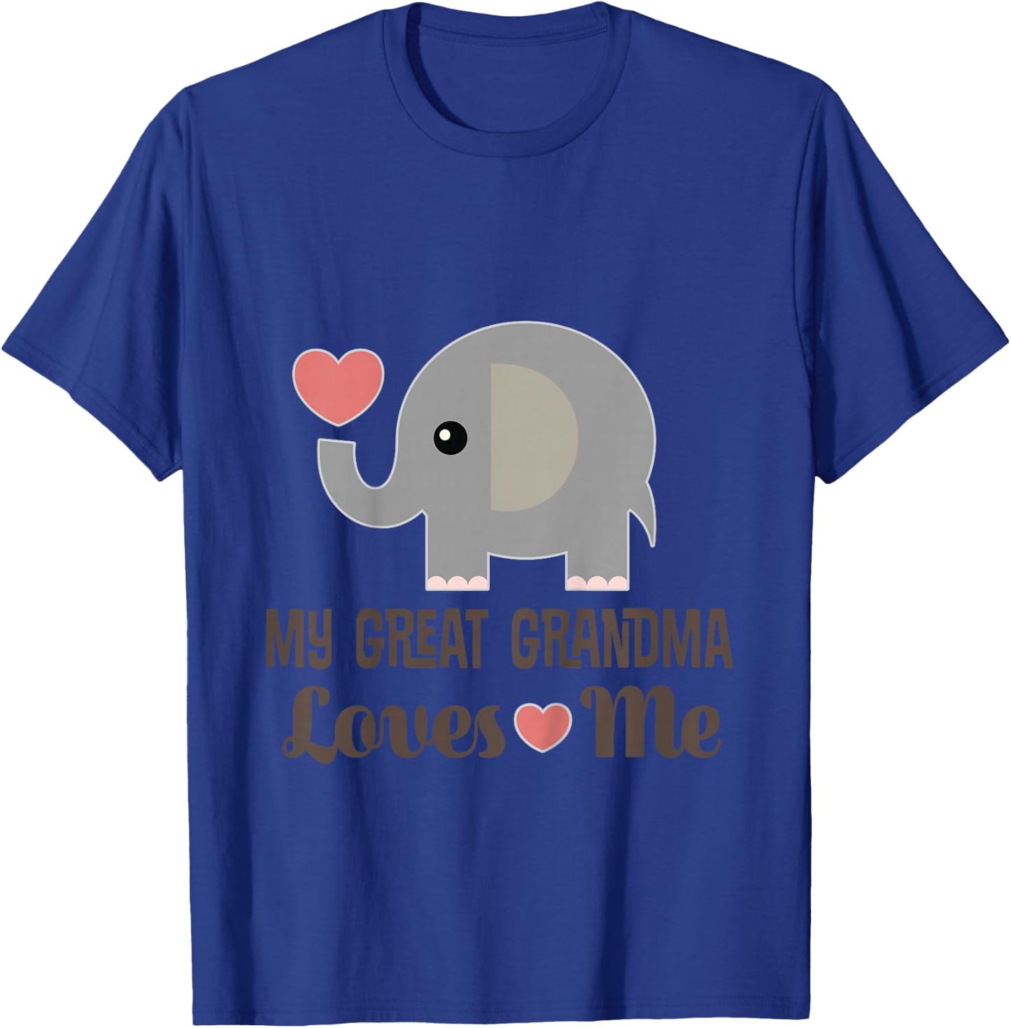 Kids Grandchild My Great Grandma Loves Me T-Shirt - T-Shirt | Royal