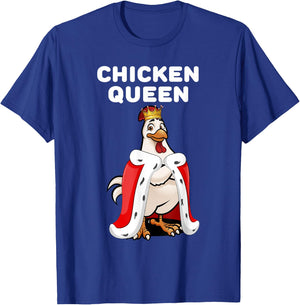 Chicken Queen | Chicken | Girls Chicken T-Shirt - T-Shirt | Royal