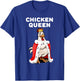 Chicken Queen | Chicken | Girls Chicken T-Shirt - T-Shirt | Royal