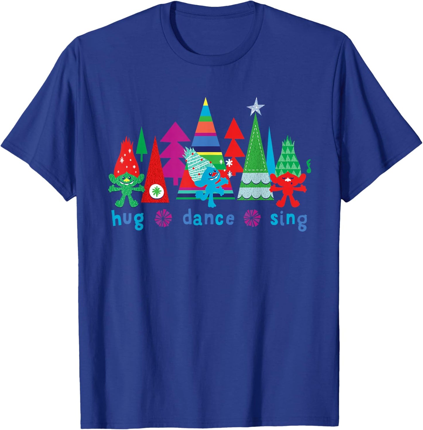 DreamWorks' Trolls Hug Dance Sing Holiday T-Shirt - T-Shirt | Royal
