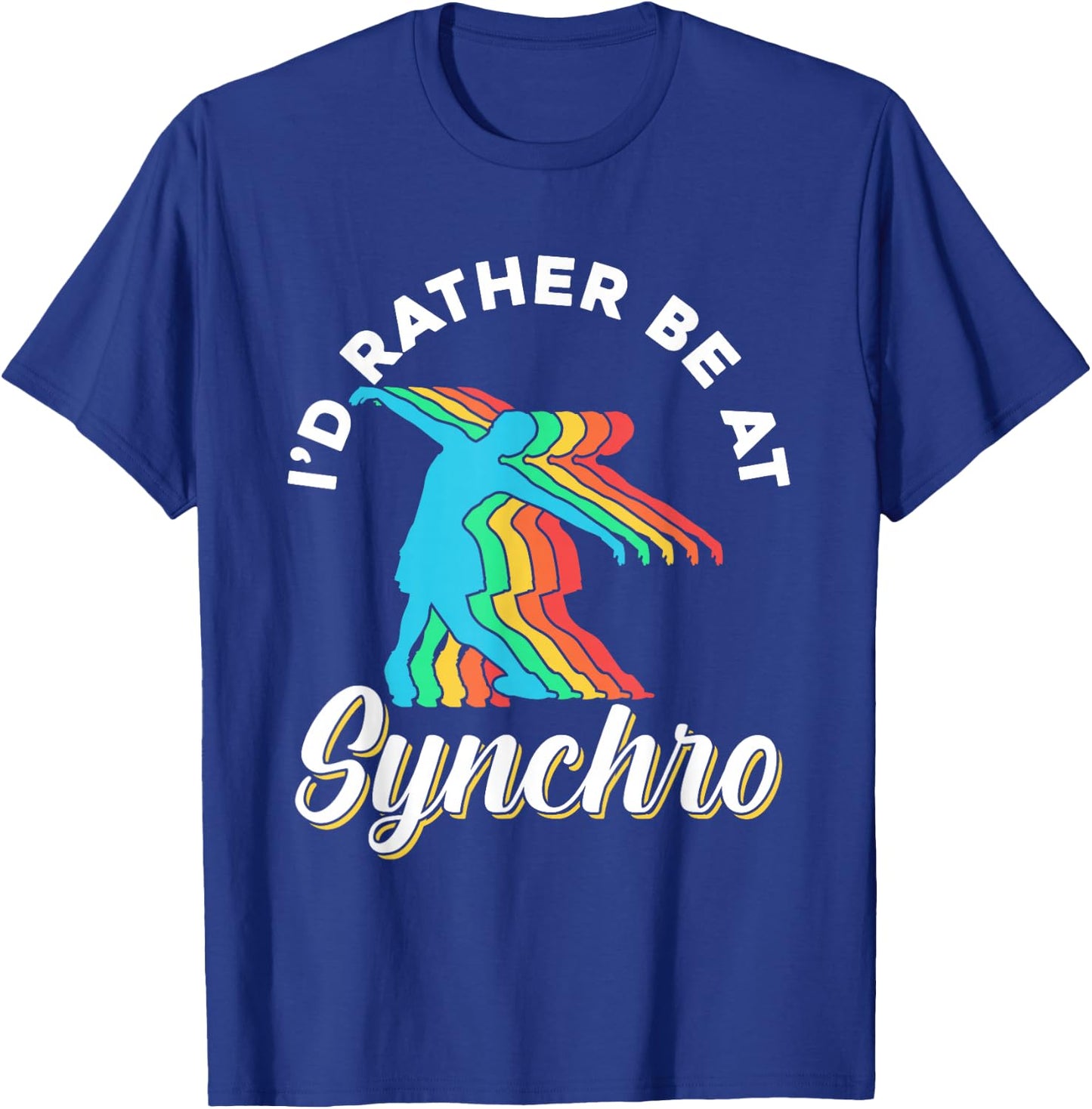 Synchro Figure Ice Skating Winter Sports Ice Skates Skater T-Shirt - T-Shirt | Royal