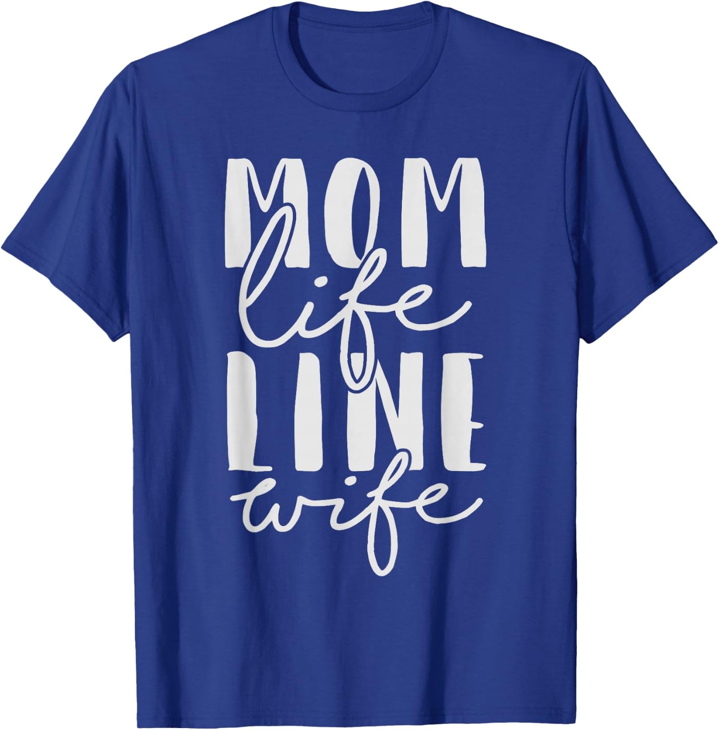 Mom Life Line Wife Shirt Lineman Mothers Day Gift T-Shirt - T-Shirt | Royal