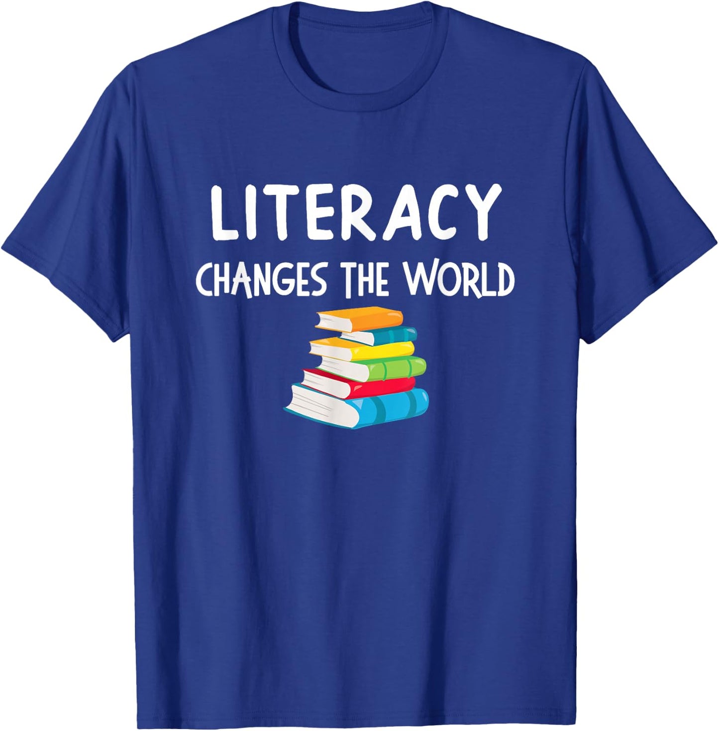 Reading Competence Changed The World Books Lover T-Shirt - T-Shirt | Royal