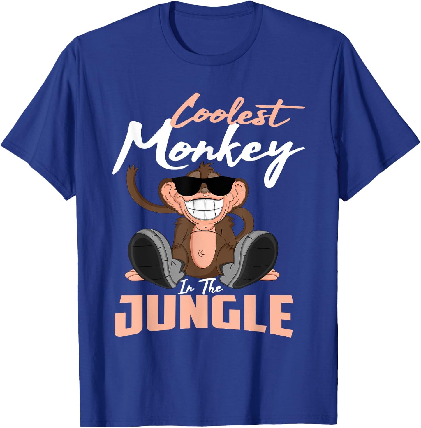 Coolest Monkey in The Jungle T-Shirt - T-Shirt | Royal