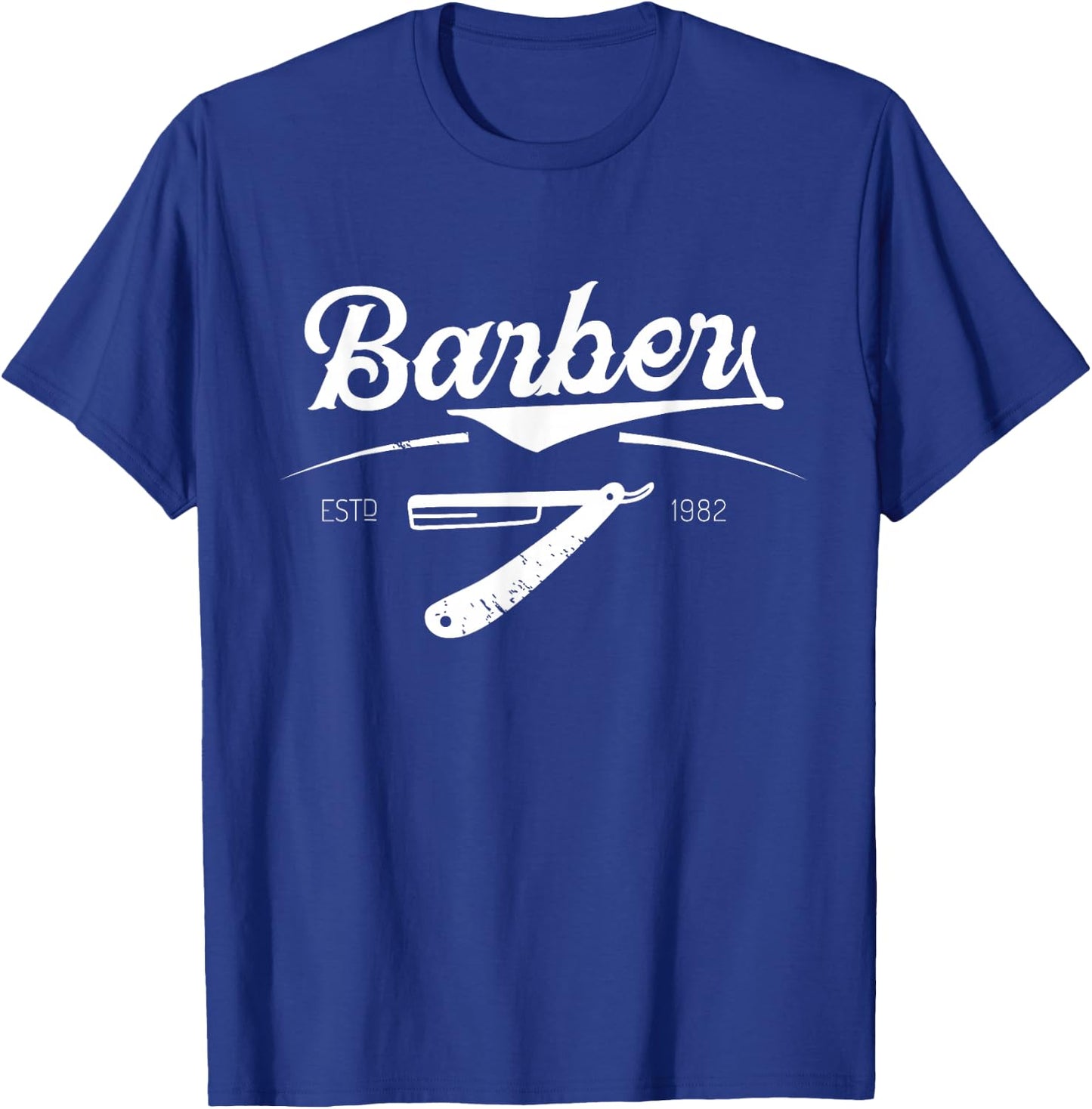 Barber barber shop barber profession T-Shirt - T-Shirt | Royal