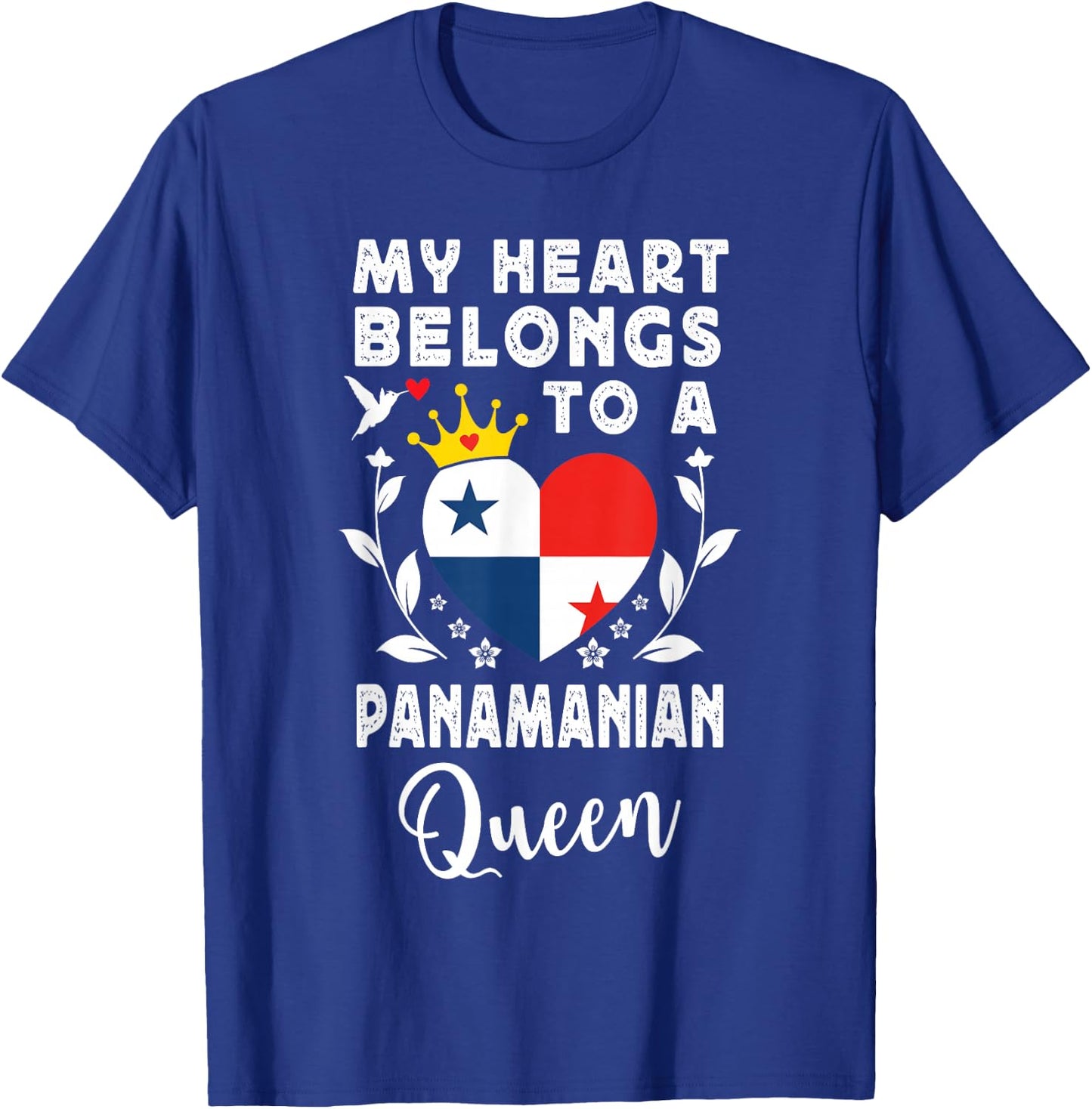 Panamanian Queen Panamanian Wife Girlfriend Panama Flag T-Shirt - T-Shirt | Royal