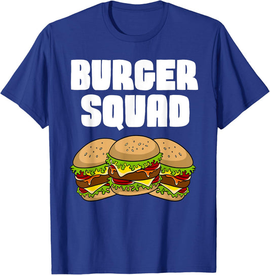Funny Burger Art Women Hamburger Cheeseburger Lover T-Shirt - T-Shirt | Royal