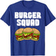 Funny Burger Art Women Hamburger Cheeseburger Lover T-Shirt - T-Shirt | Royal