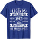 Legends Born In 1967 58th Birthday 58 Years Old Bday Men T-Shirt - T-Shirt | Royal