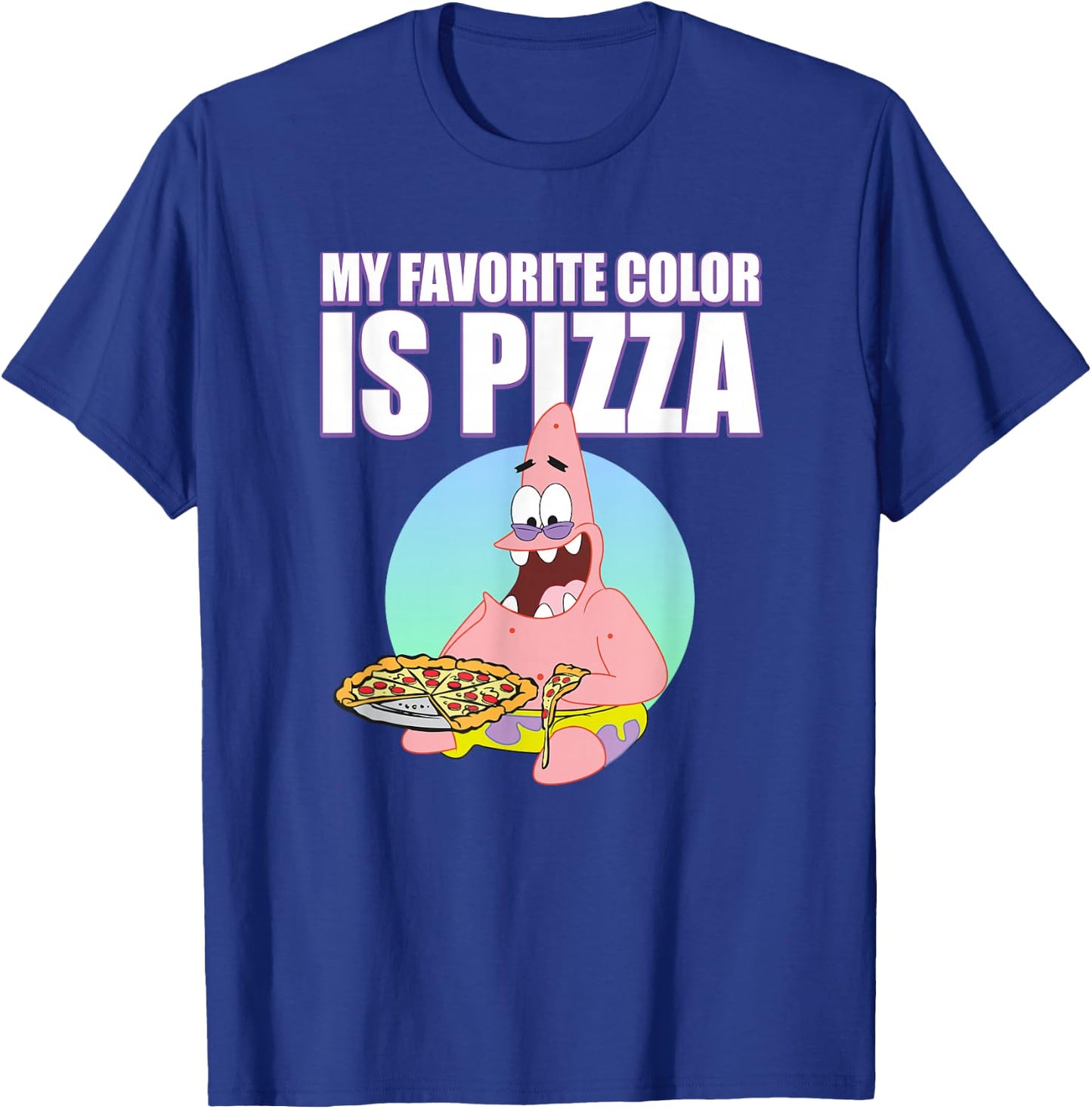 Patrick Loves Pizza T-Shirt - T-Shirt | Royal