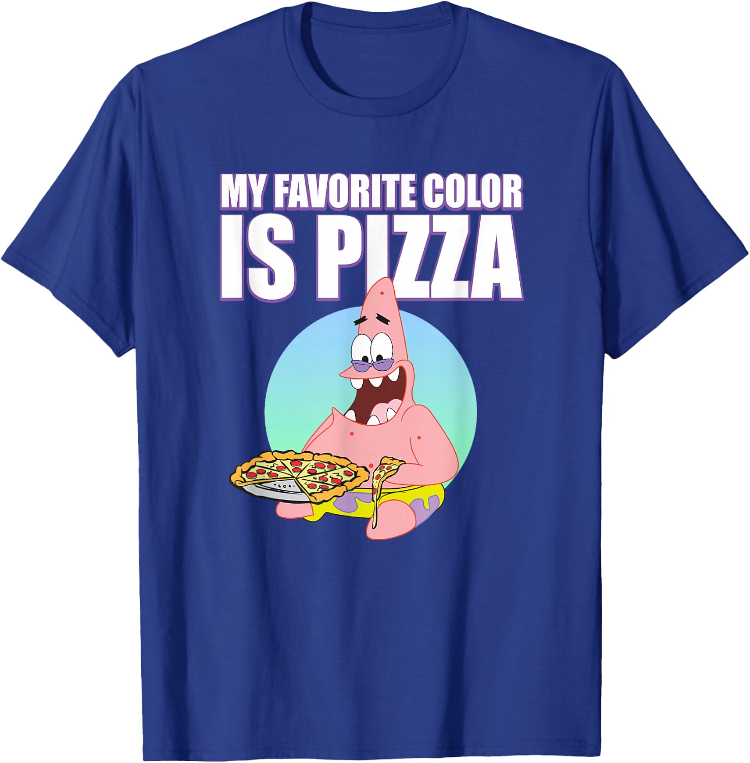 Patrick Loves Pizza T-Shirt - T-Shirt | Royal