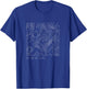 Get On My Level Topography Contour Lines T-Shirt - T-Shirt | Royal