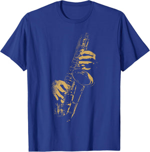 Saxophone for Saxophonist Player Musician T-Shirt - T-Shirt | Royal