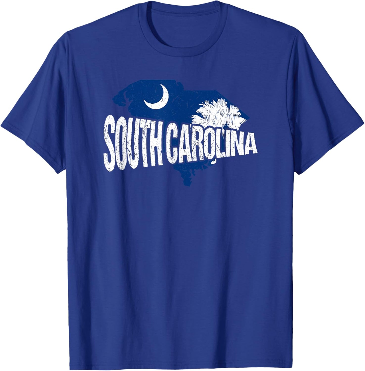 Distressed South Carolina T-Shirt - T-Shirt | Royal