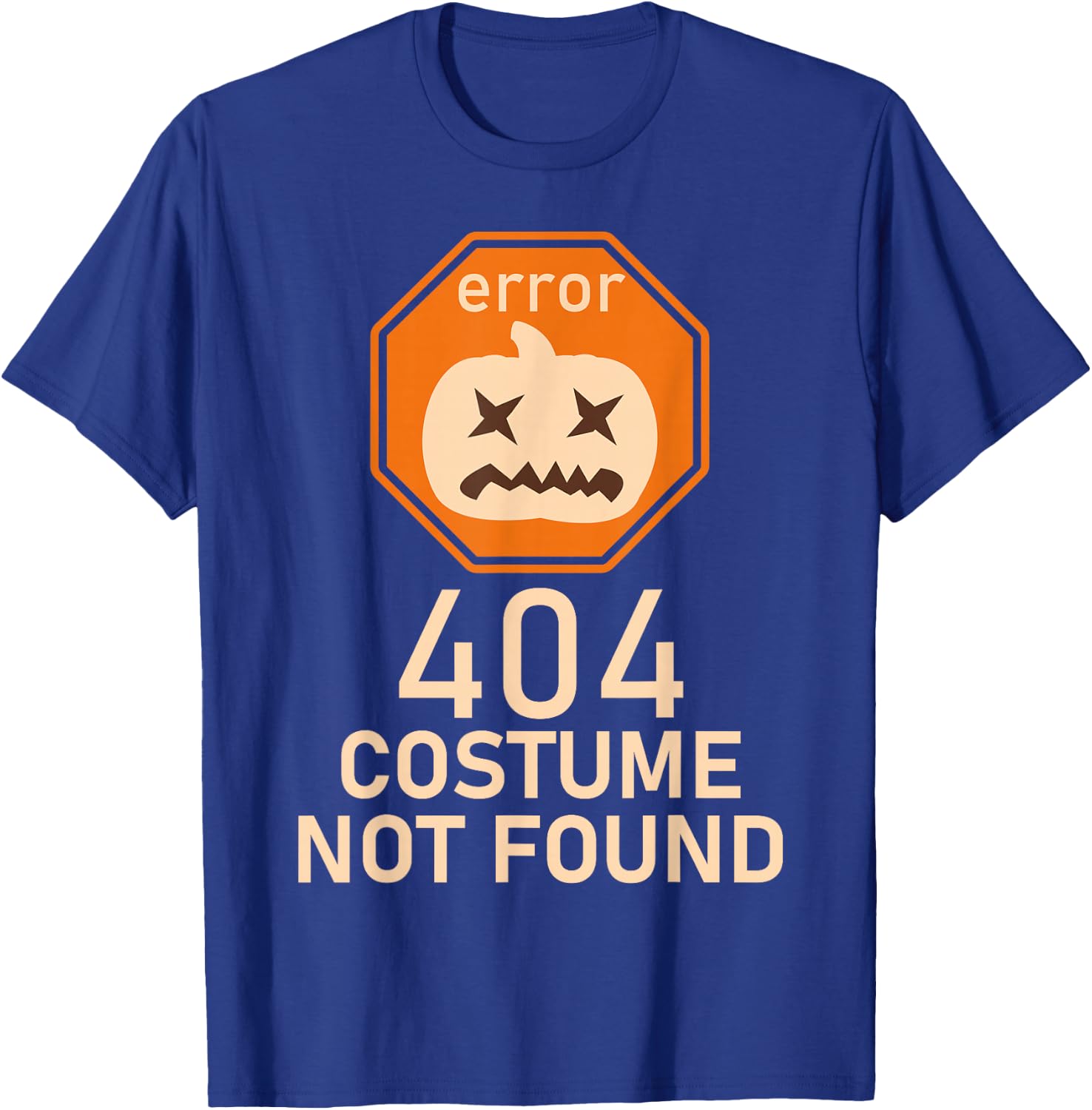 Error 404 Costume Not Found Halloween Low Budget IT T-Shirt - T-Shirt | Royal