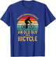 Vintage Never Underestimate An Old Guy On A Bicycle Cycling T-Shirt - T-Shirt | Royal