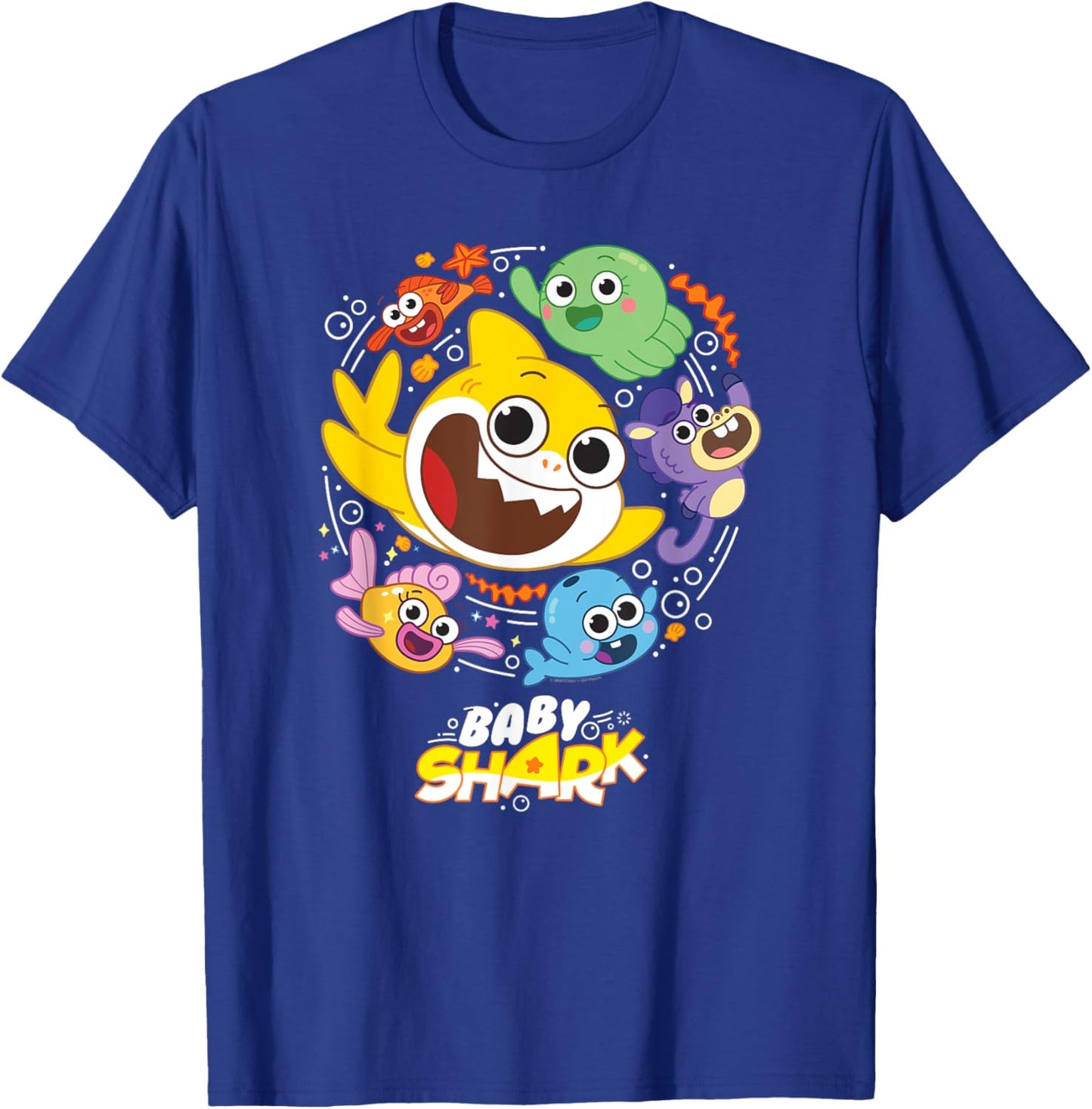 Baby Shark And Friends T-Shirt - T-Shirt | Royal