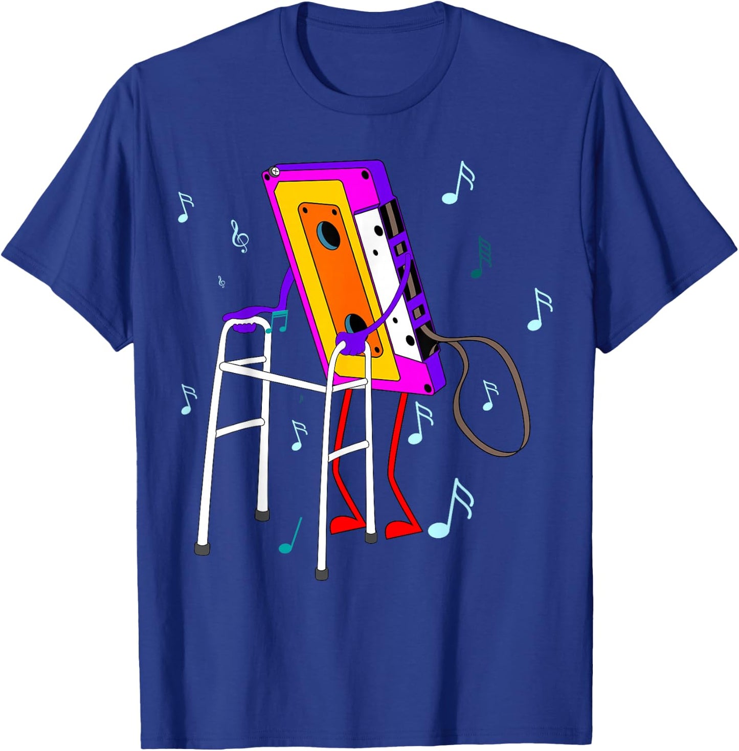 Cassette Tape Retro Vintage 70's 80's 90's Music T-Shirt - T-Shirt | Royal