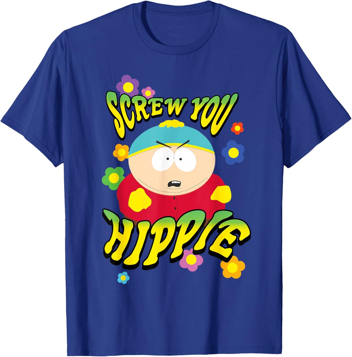 South Park Screw You Hippie Eric Cartman T-Shirt - T-Shirt | Royal