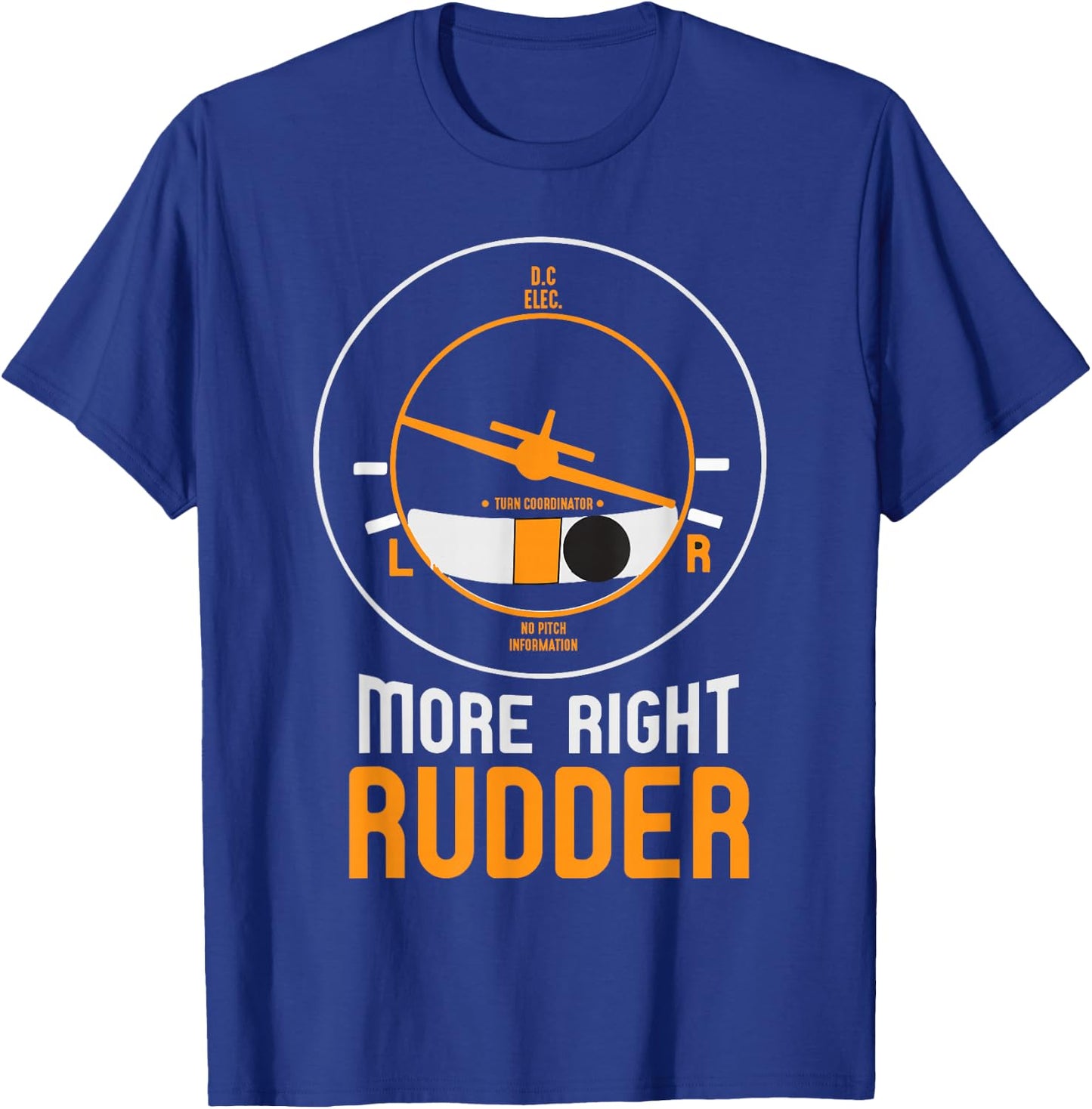 Rudder Plus Right T-Shirt - T-Shirt | Royal