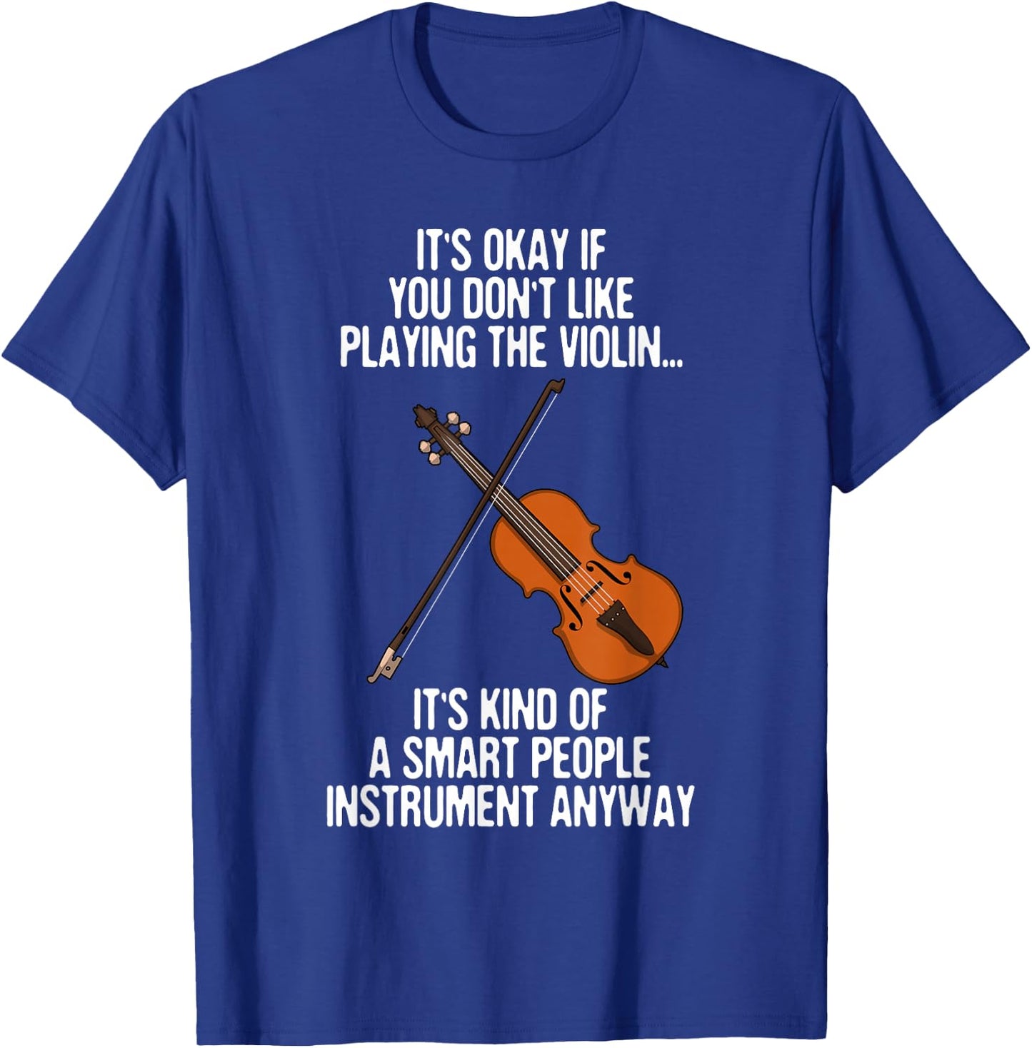 Best Violin Art Women Kids Instrument Violin Player Small T-Shirt - T-Shirt | Royal
