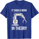 It Should Work In Theory I Robotics Engineering T-Shirt - T-Shirt | Royal