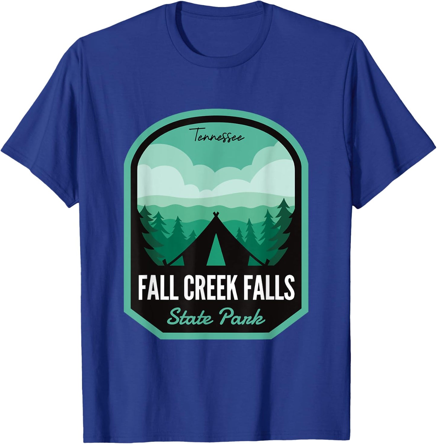 Fall Creek Falls State Park TN Camping T-Shirt - T-Shirt | Royal