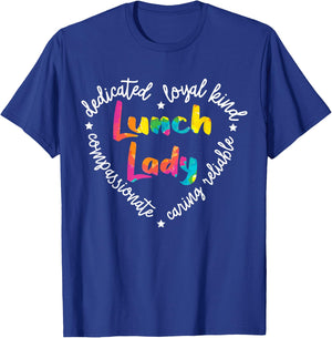 Lunch Lady Cafeteria Worker Dinner Lady Cook Job Profession T-Shirt - T-Shirt | Royal