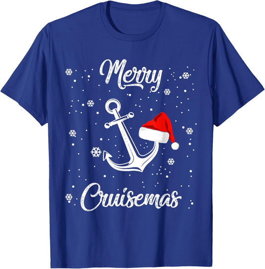Merry Cruisemas Ugly Christmas Sweater Xmas Gifts Girls Boys T-Shirt - T-Shirt | Royal