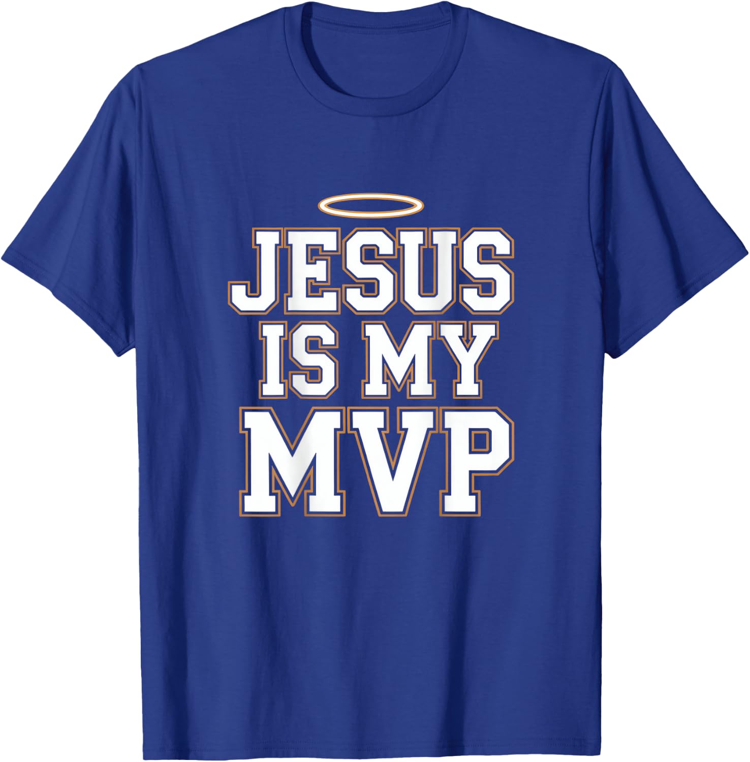 Jesus Is My MVP Perfect Christian Baseball Sport Gifts Men T-Shirt - T-Shirt | Royal