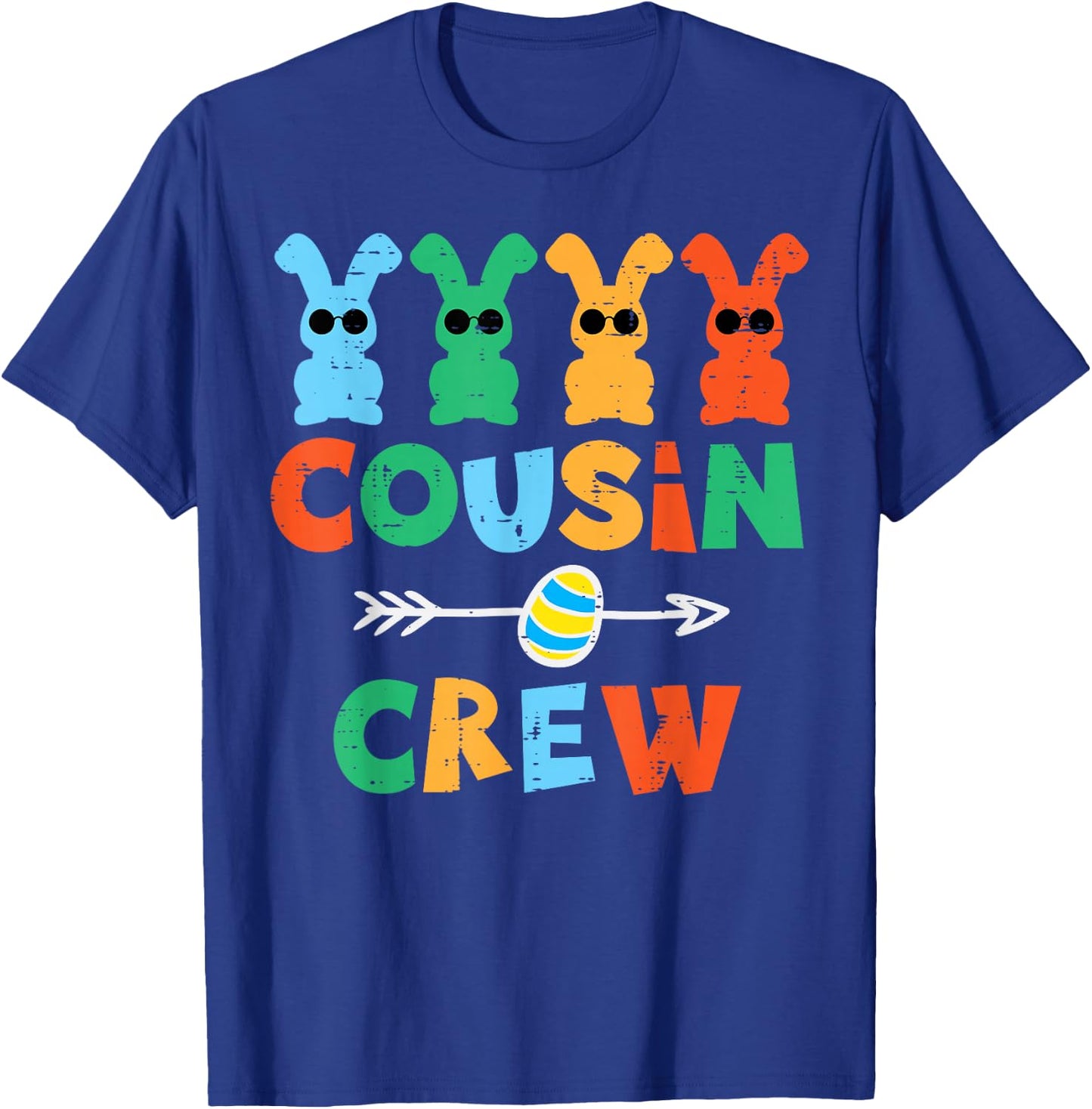 Cousin Crew Easter Bunnies Cute Rabbit Boys Kids Toddler T-Shirt - T-Shirt | Royal