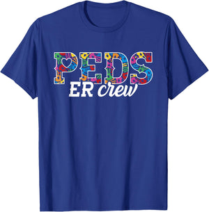 PEDS Emergency Room Doctor - PEDS ED RN Pediatric ER Nurse T-Shirt - T-Shirt | Royal