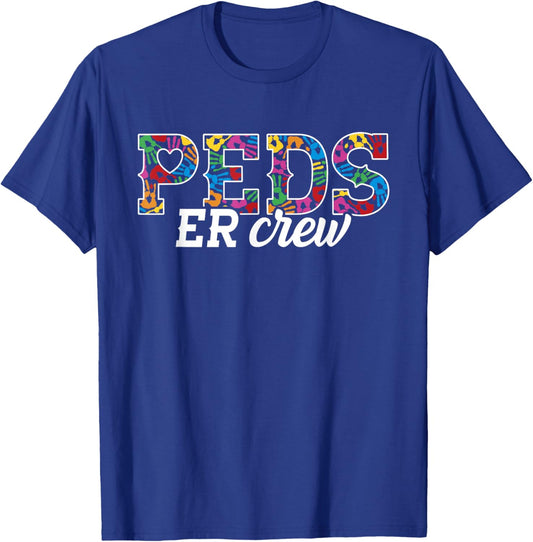 PEDS Emergency Room Doctor - PEDS ED RN Pediatric ER Nurse T-Shirt - T-Shirt | Royal